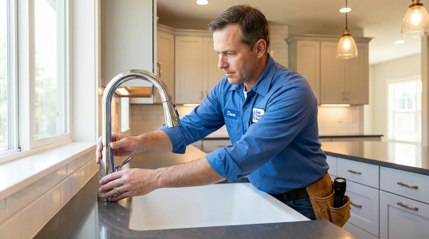 Kitchen faucet installation by Johns Plumbing LLC in Bonifay